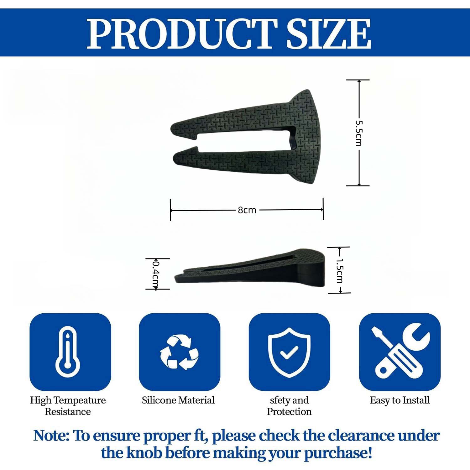 Stove silicone lock buckle