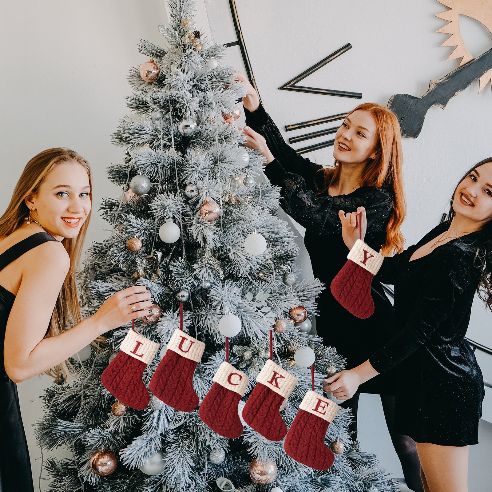 Letter Christmas stockings