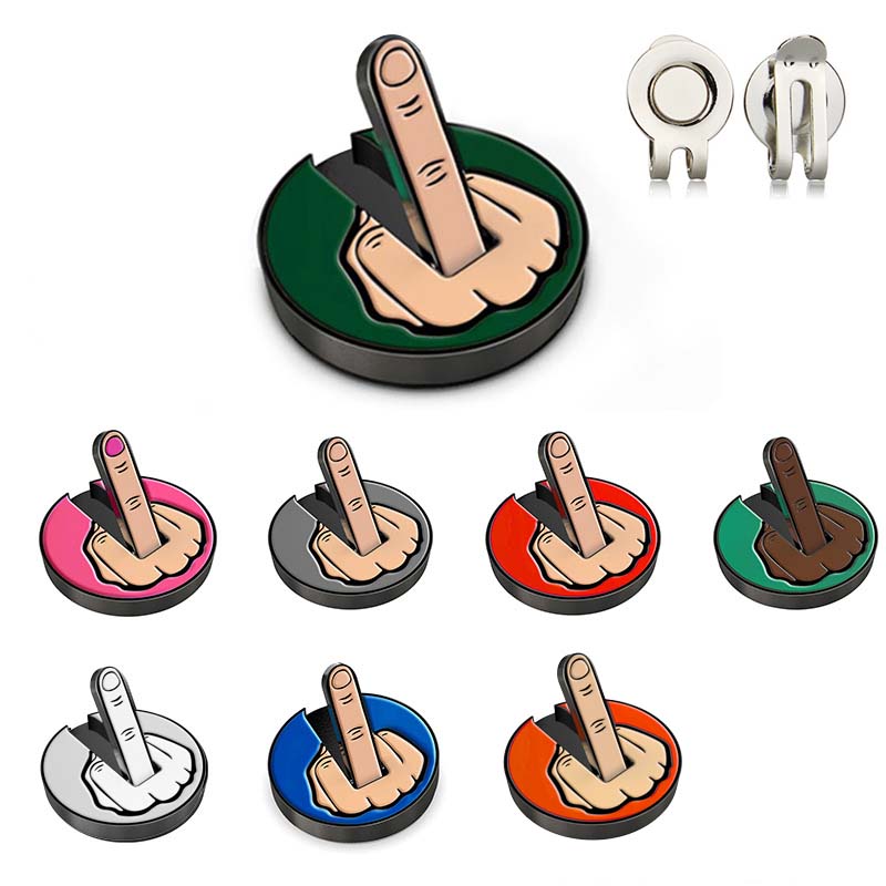 Funny Middle Finger Golf Ball Marker