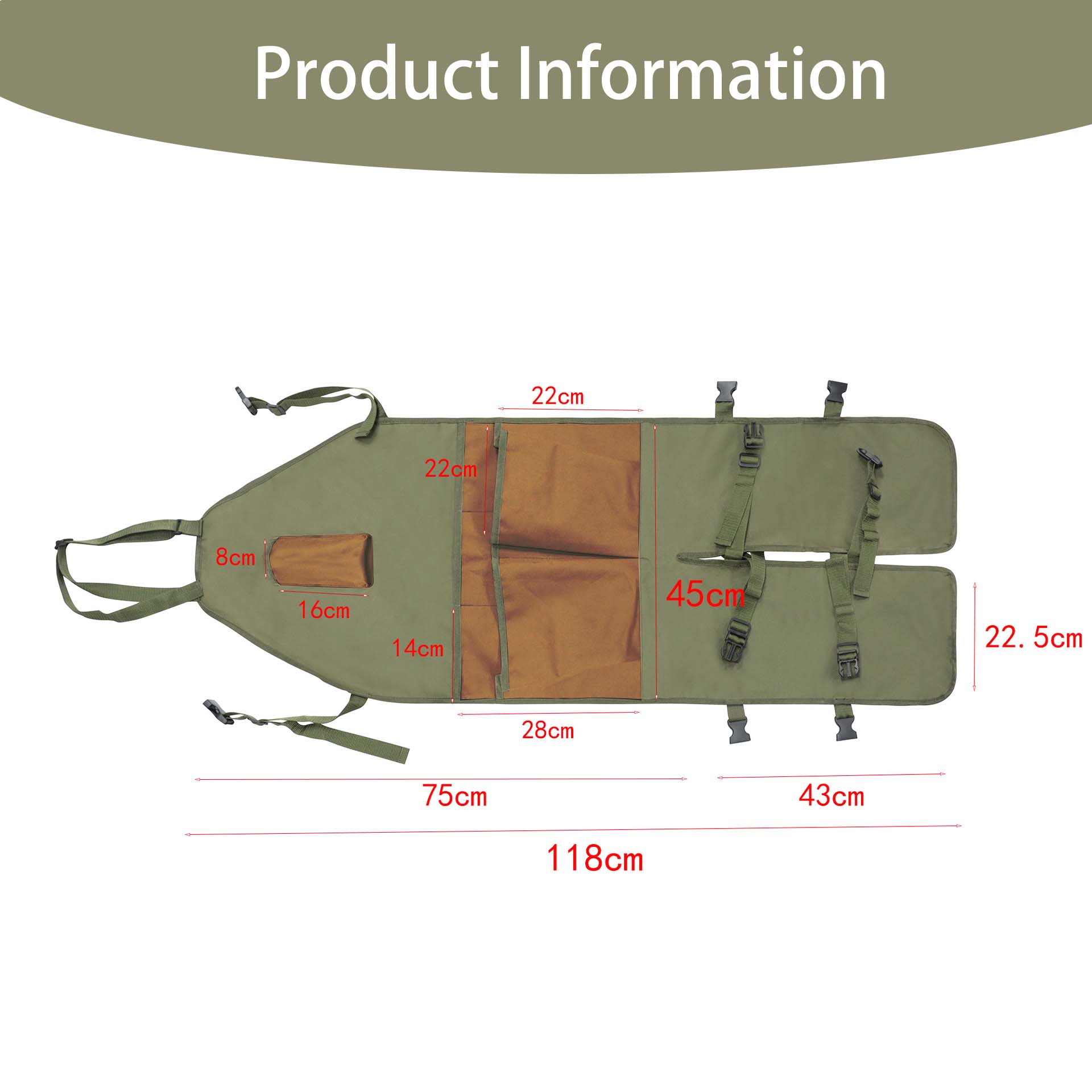 Multi-pocket extended apron