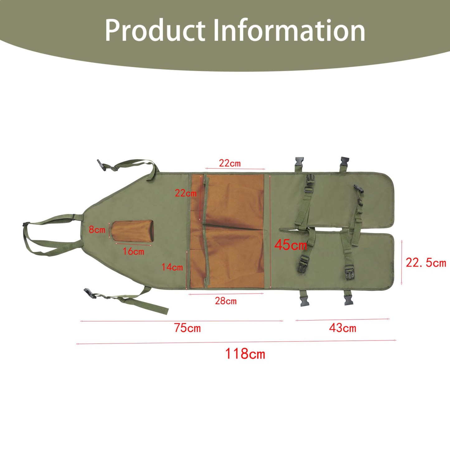 Multi-pocket extended apron