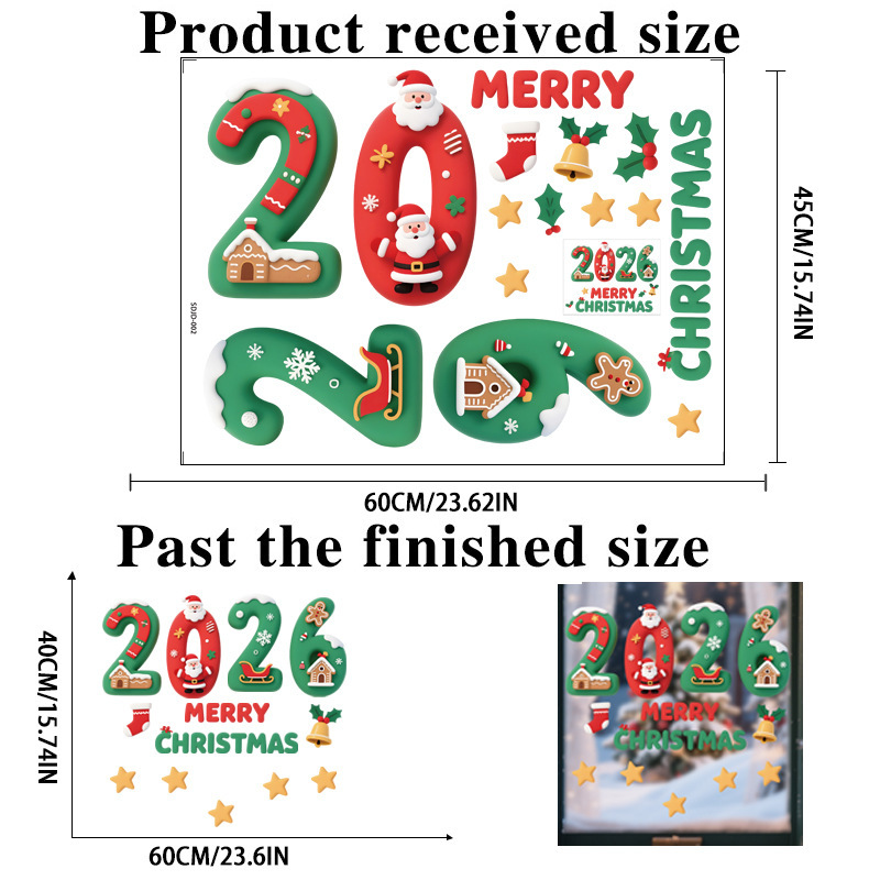2026 Christmas 3D Stickers