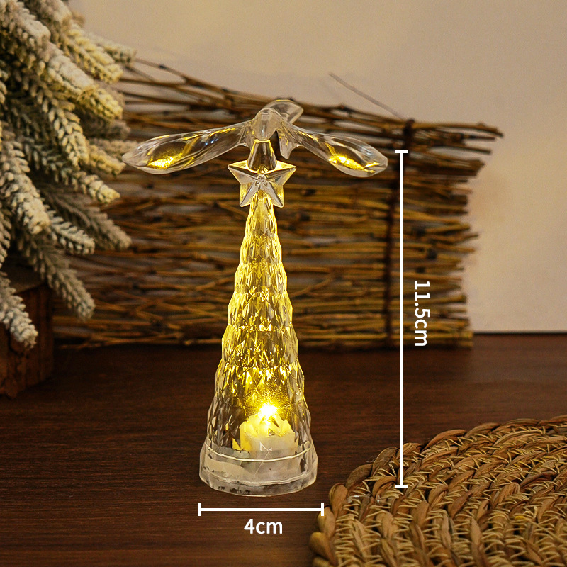 Crystal Bird Christmas Tree Night Light