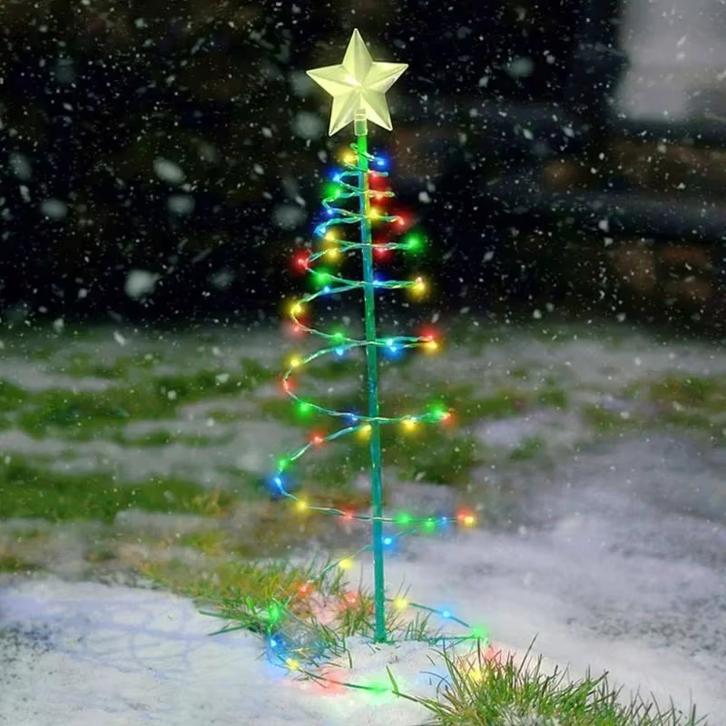 Solar Christmas Tree Garden String Lights 
