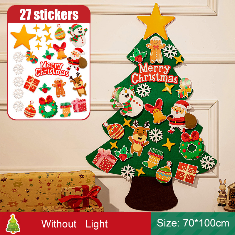 DIY Christmas Tree Felt Ornament Material Kit