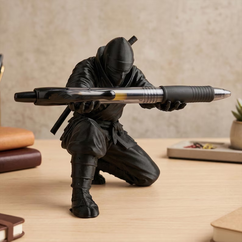 3D printed ninja figurine