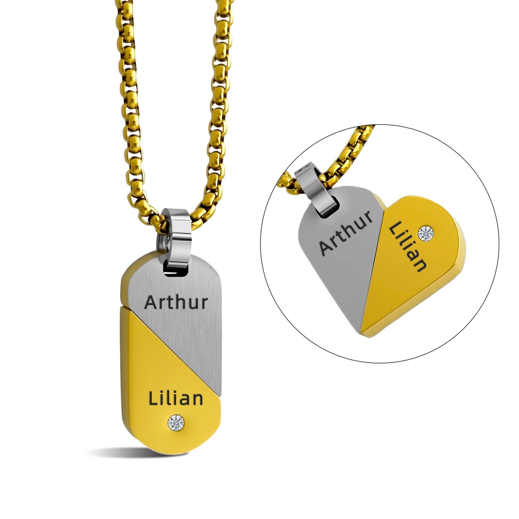 Personalized DIY engraved pendant
