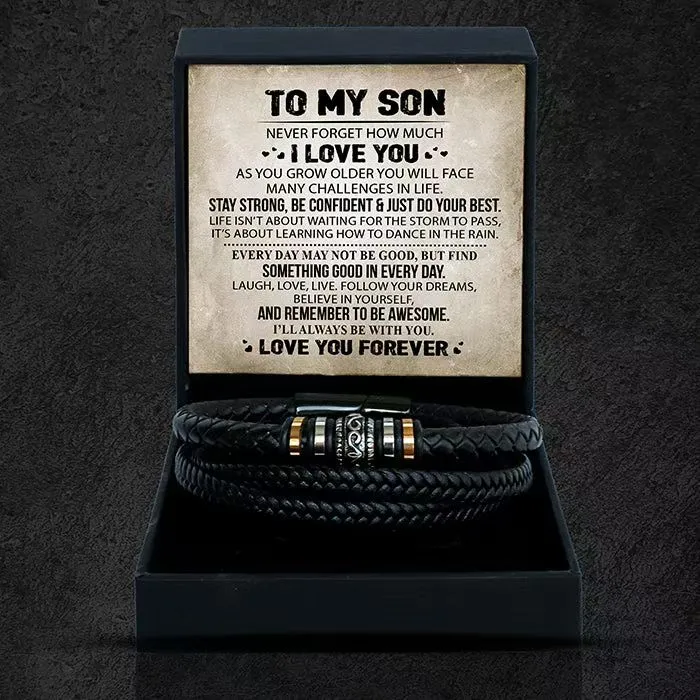 To My Son -"Love You Forever' Bracelet Gift Set