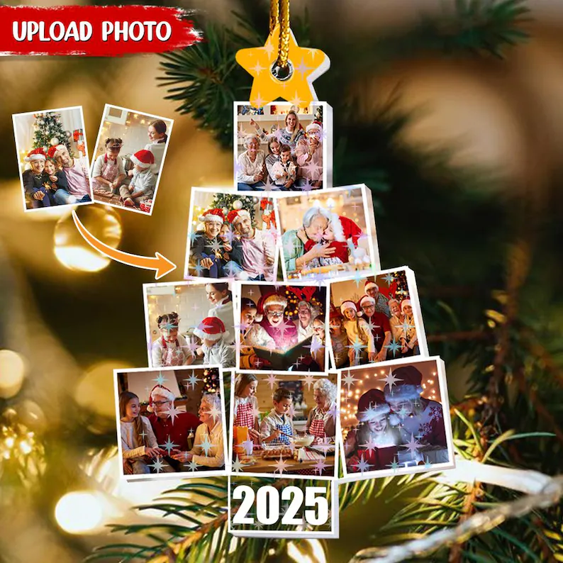Customized Photo Christmas Tree Decorations