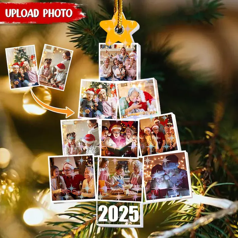 Customized Photo Christmas Tree Decorations