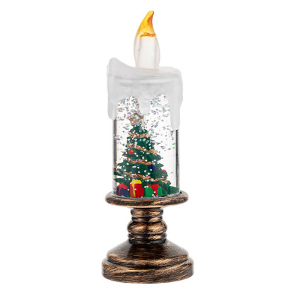 Christmas candle crystal lamp