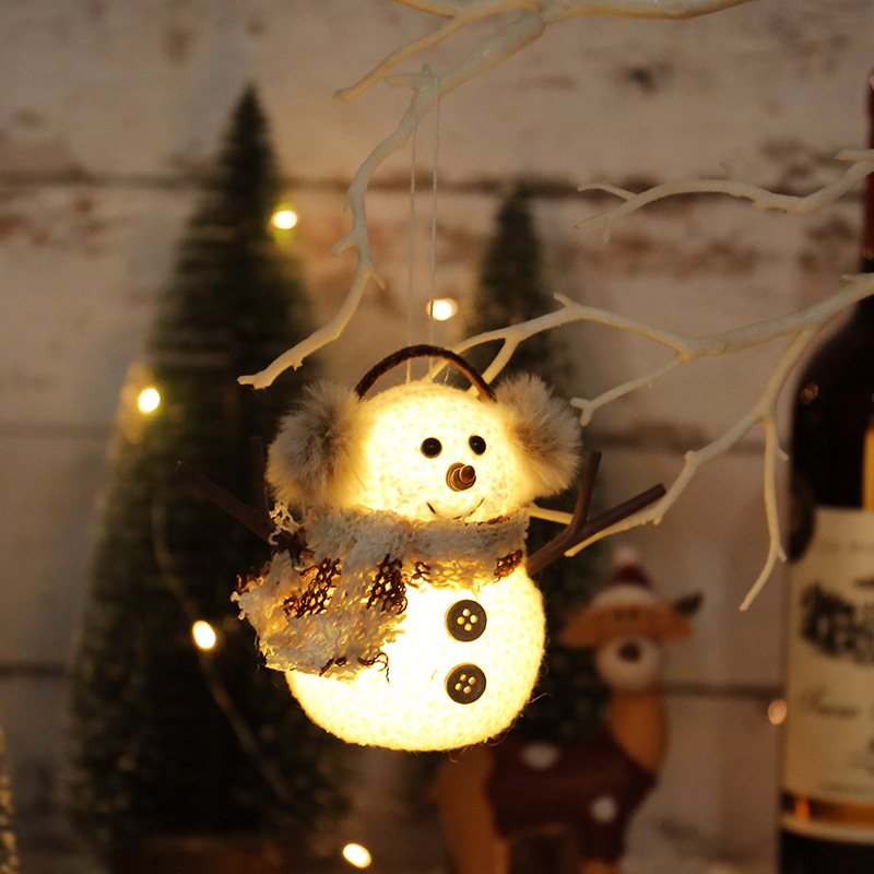 Glowing Snowman Ornament