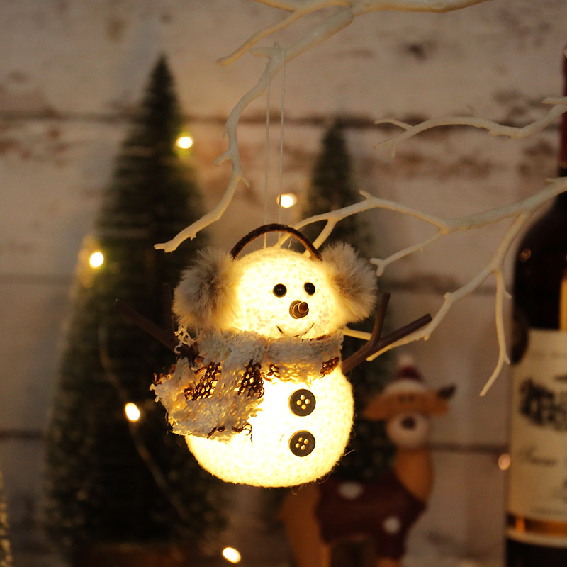 Glowing Snowman Ornament