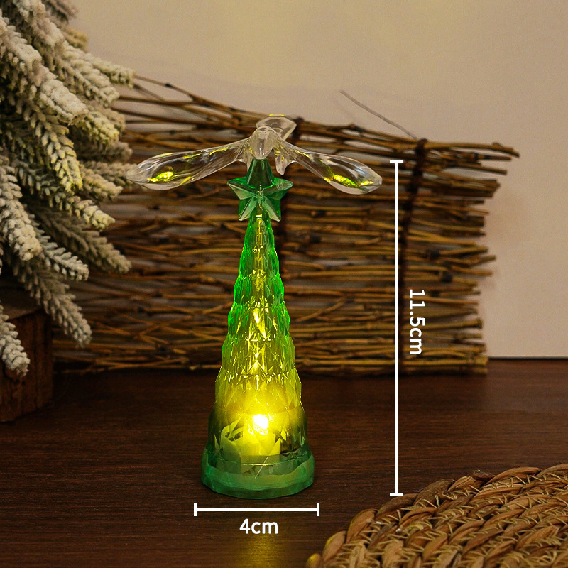 Crystal Bird Christmas Tree Night Light