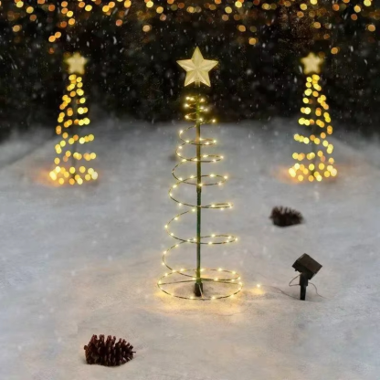 Solar Christmas Tree Garden String Lights 