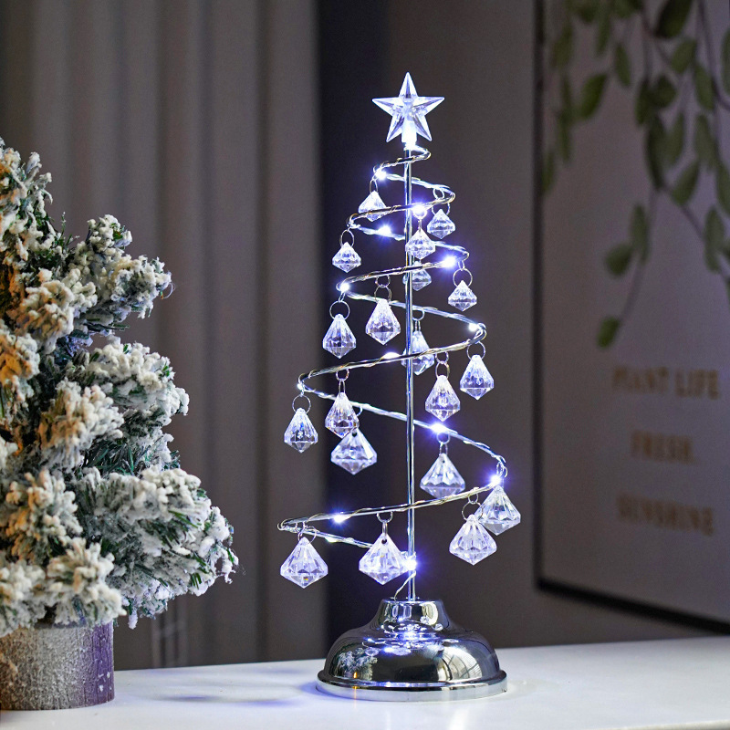 LED Crystal Diamond Christmas Tree Lights