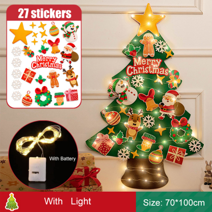 DIY Christmas Tree Felt Ornament Material Kit