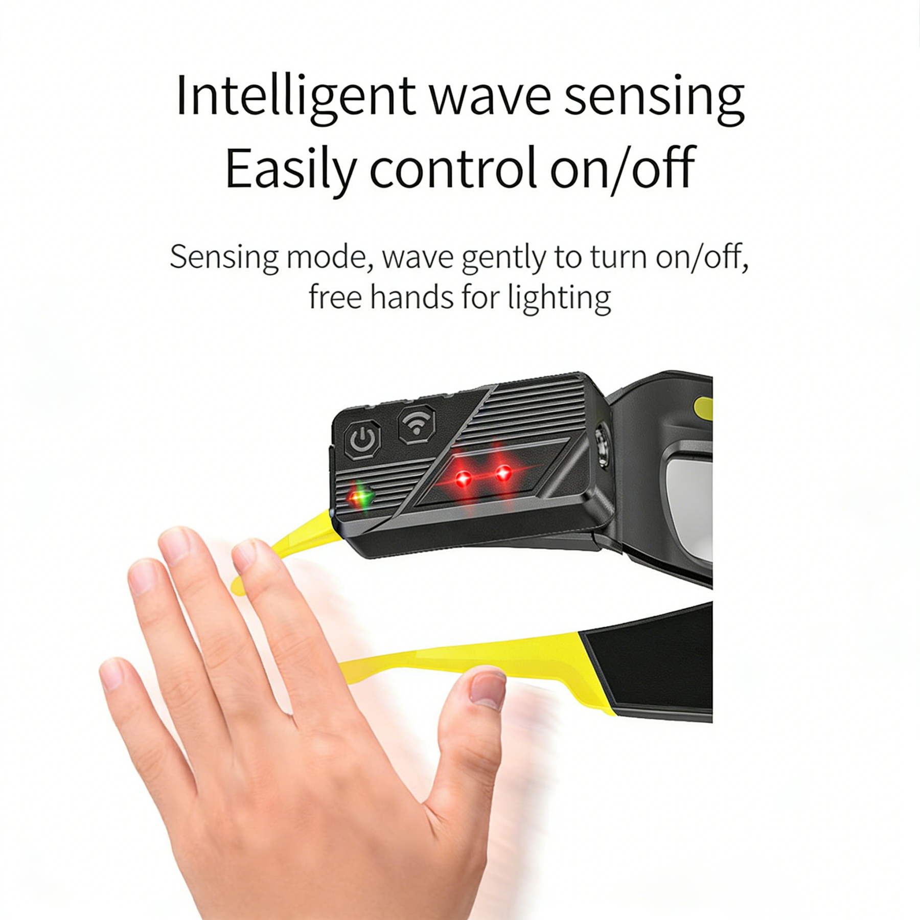 Ear-mounted high-intensity eyeglass lamp