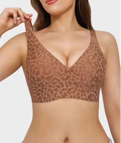 Deep V seamless bra