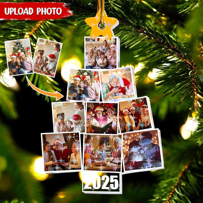 Customized Photo Christmas Tree Decorations