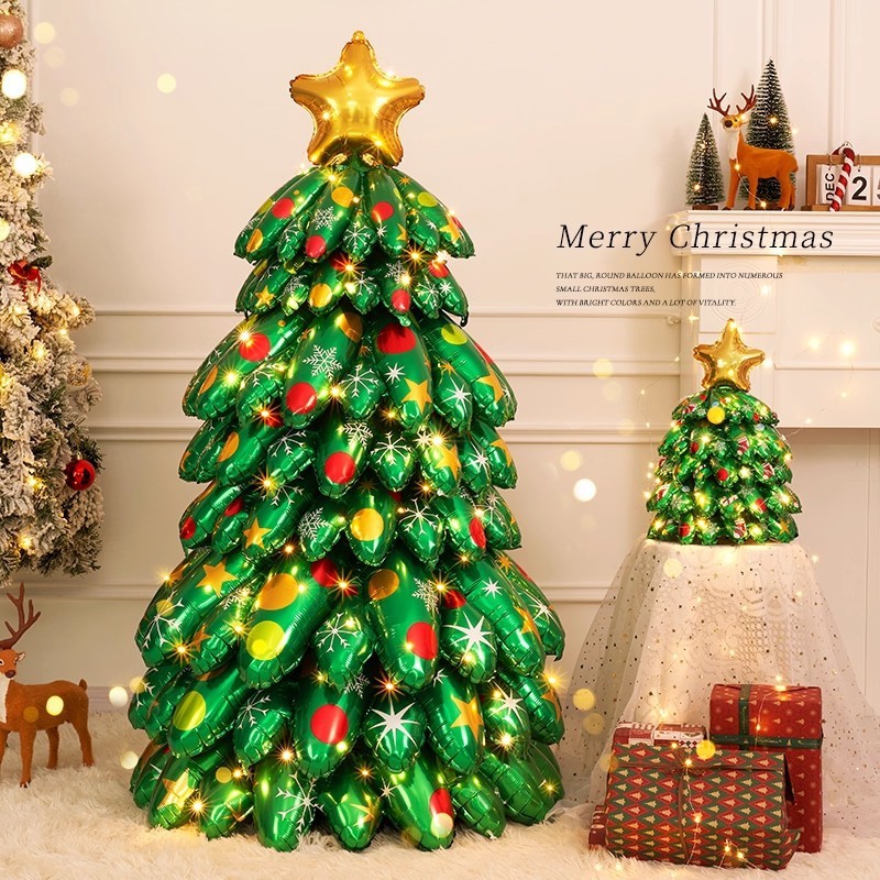 3D Christmas Tree Balloons