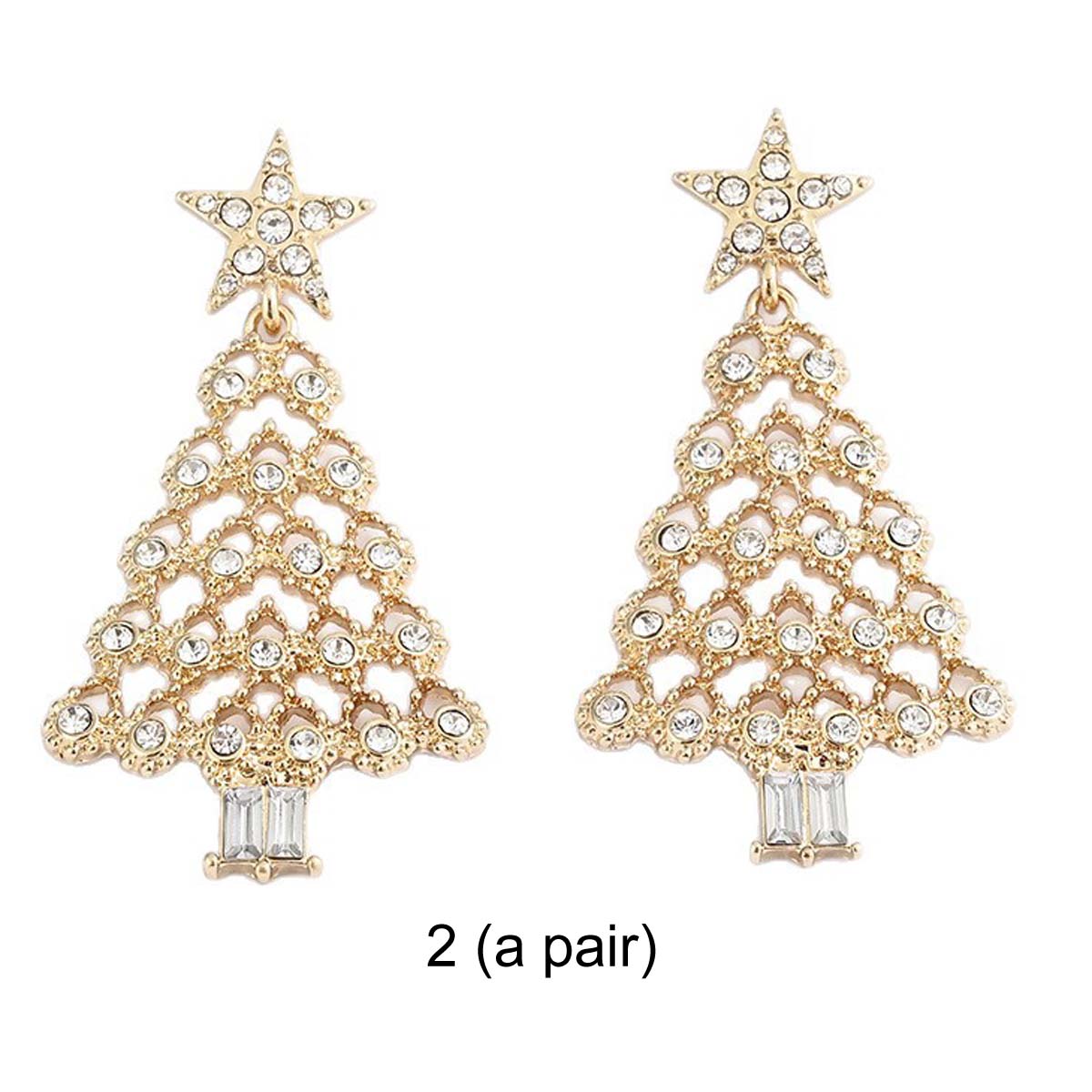 Christmas tree earrings