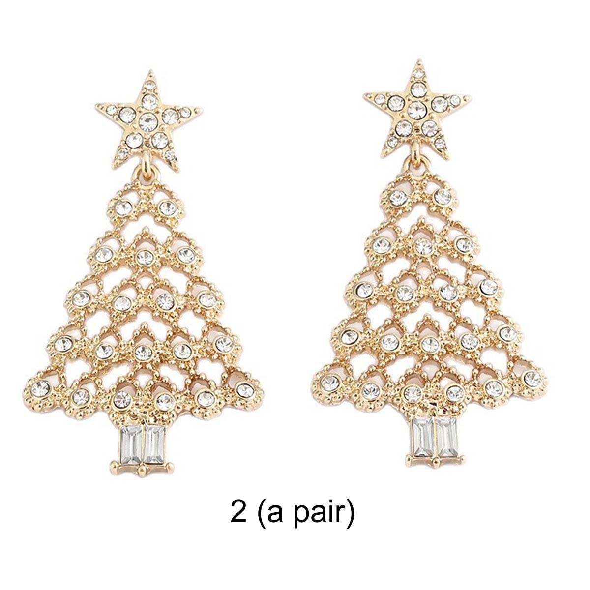 Christmas tree earrings