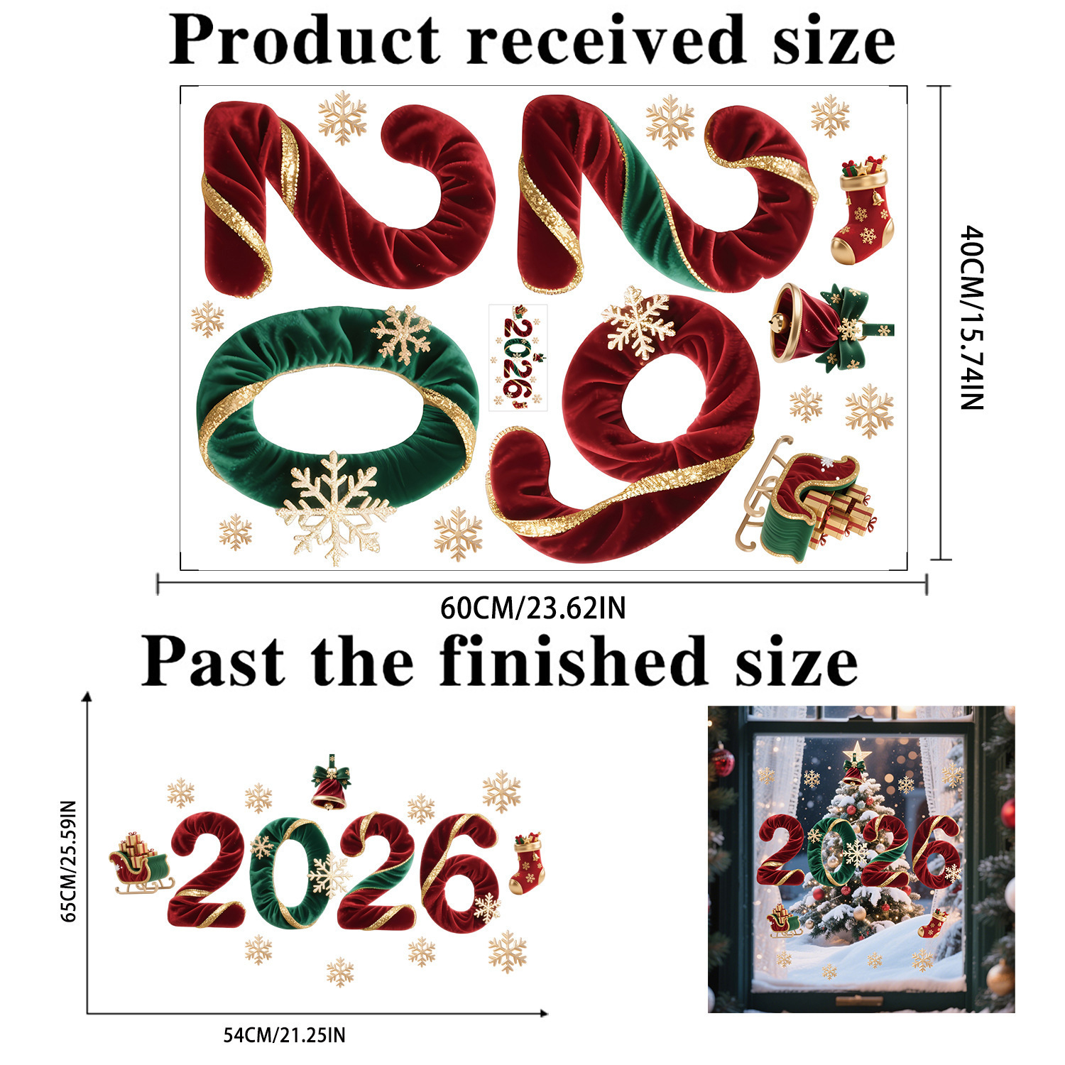 2026 Christmas 3D Stickers