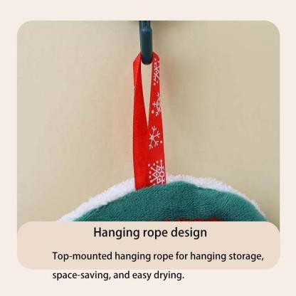 Christmas tree hanging hand towel