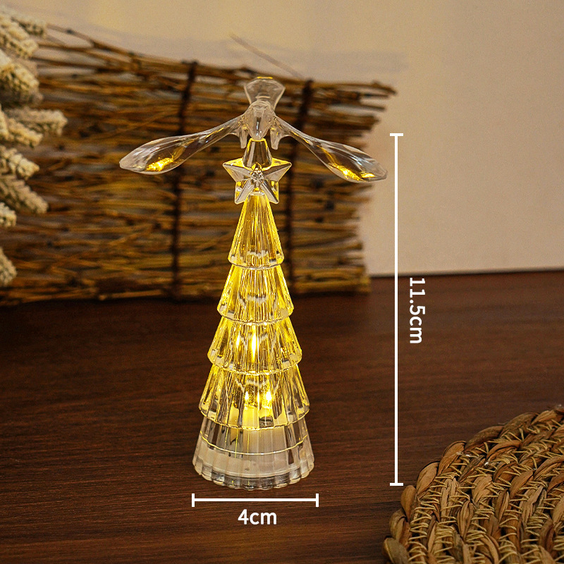 Crystal Bird Christmas Tree Night Light