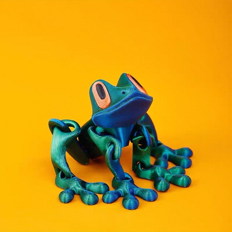 3D Printed Magnetic Frog Fridge Magnet