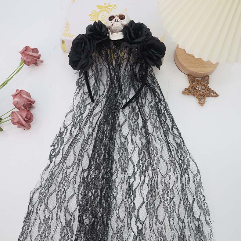 Rose skull headdress