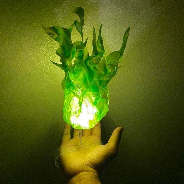 Halloween floating fireball props