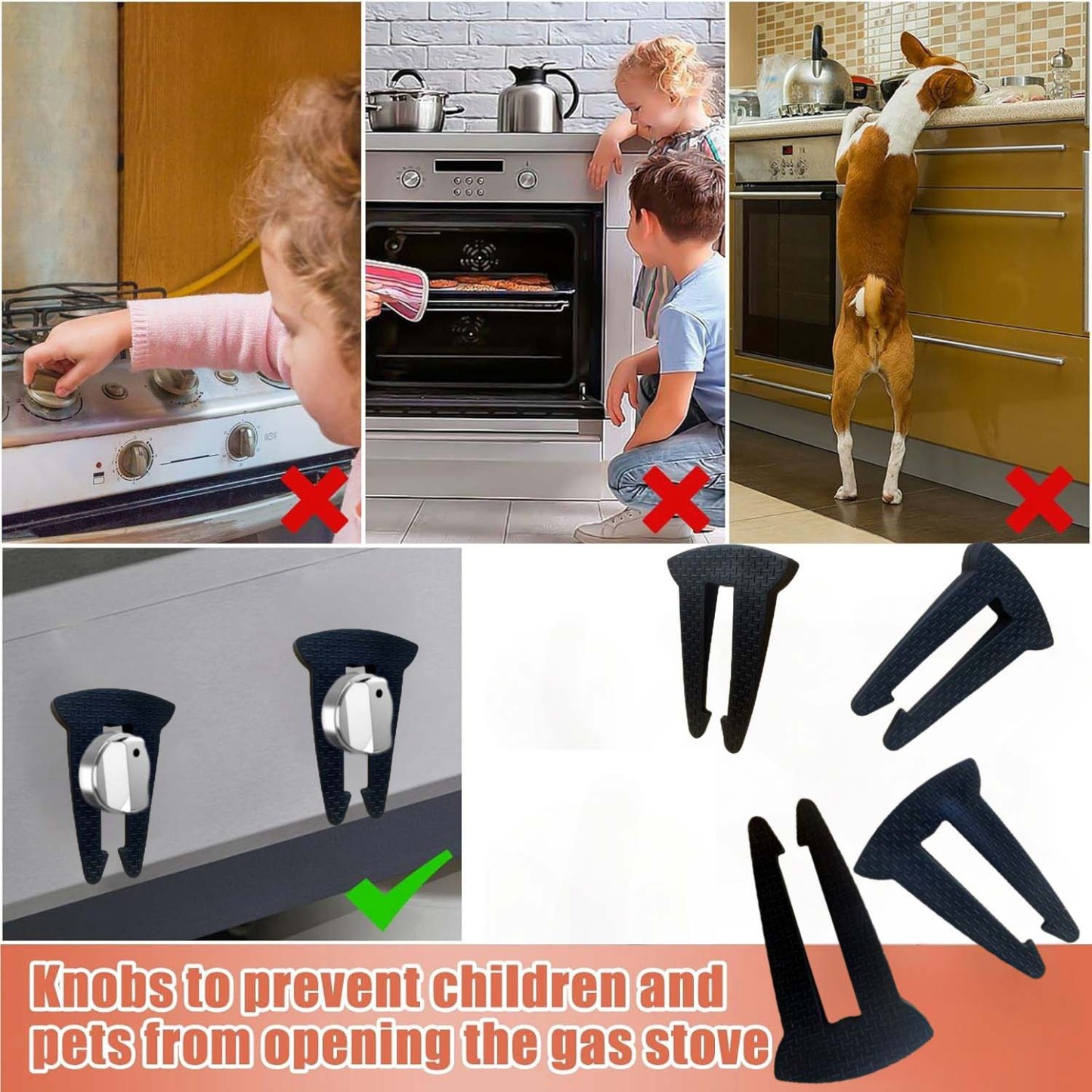 Stove silicone lock buckle