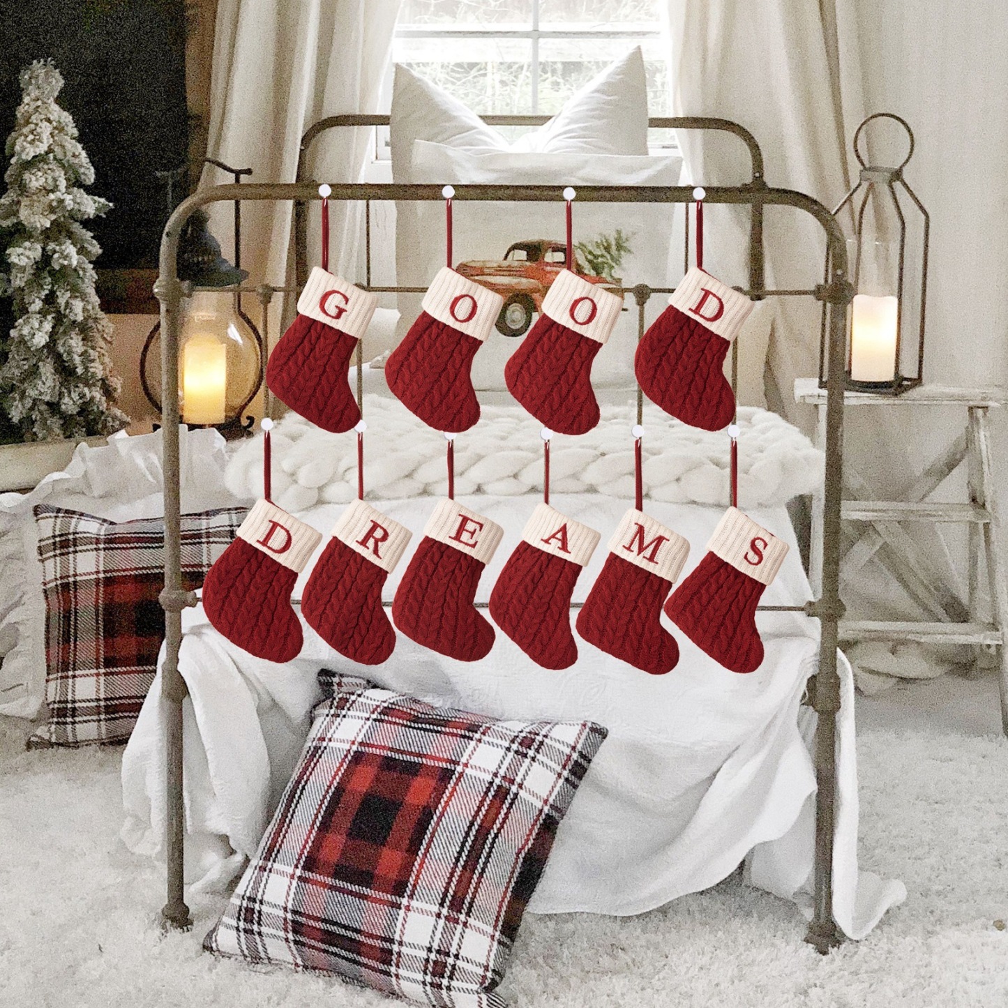 Letter Christmas stockings