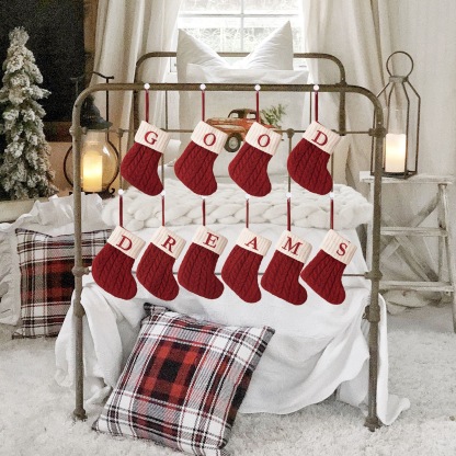 Letter Christmas stockings