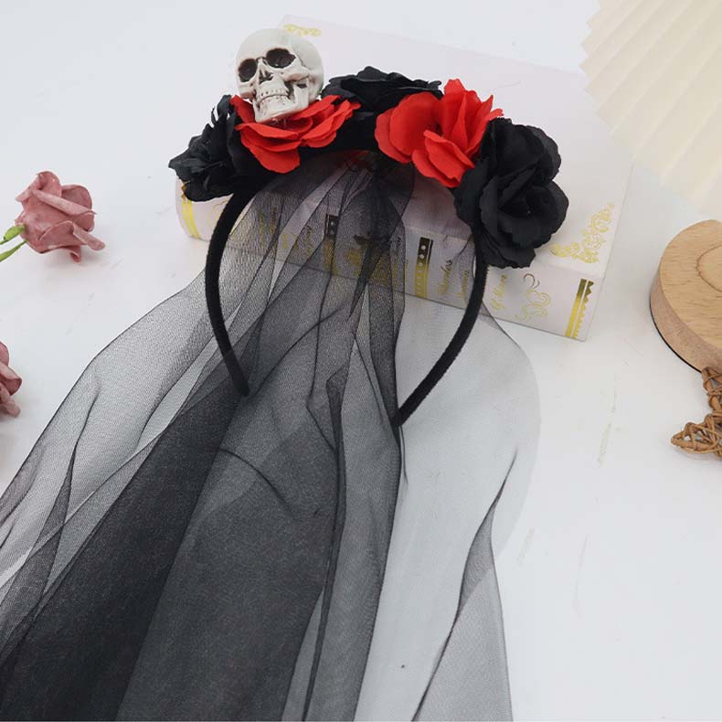 Rose skull headdress