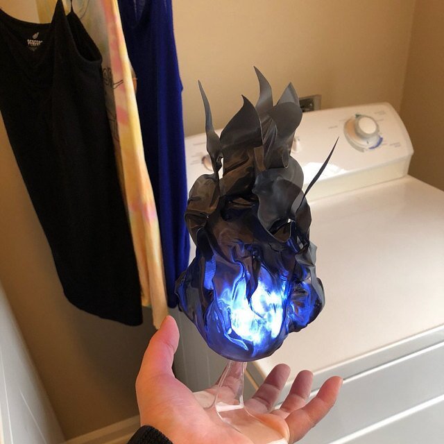 Halloween floating fireball props