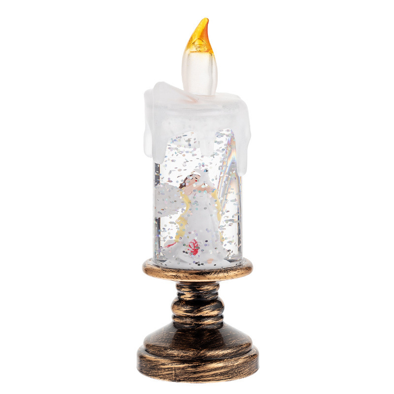 Christmas candle crystal lamp