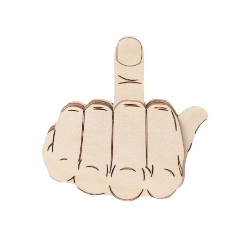 Middle finger brooch