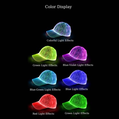 LED light baseball cap