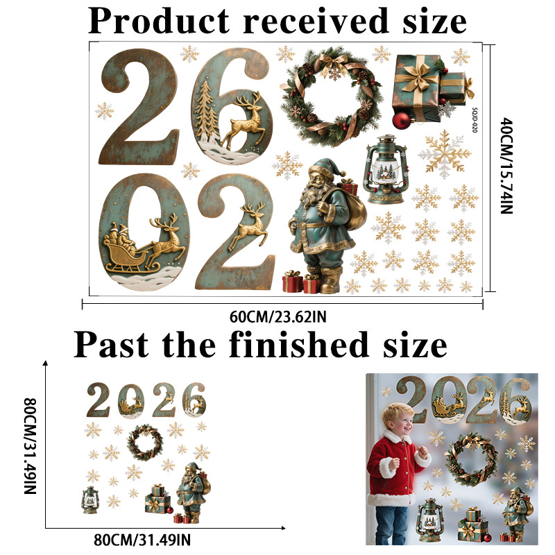 2026 Christmas 3D Stickers
