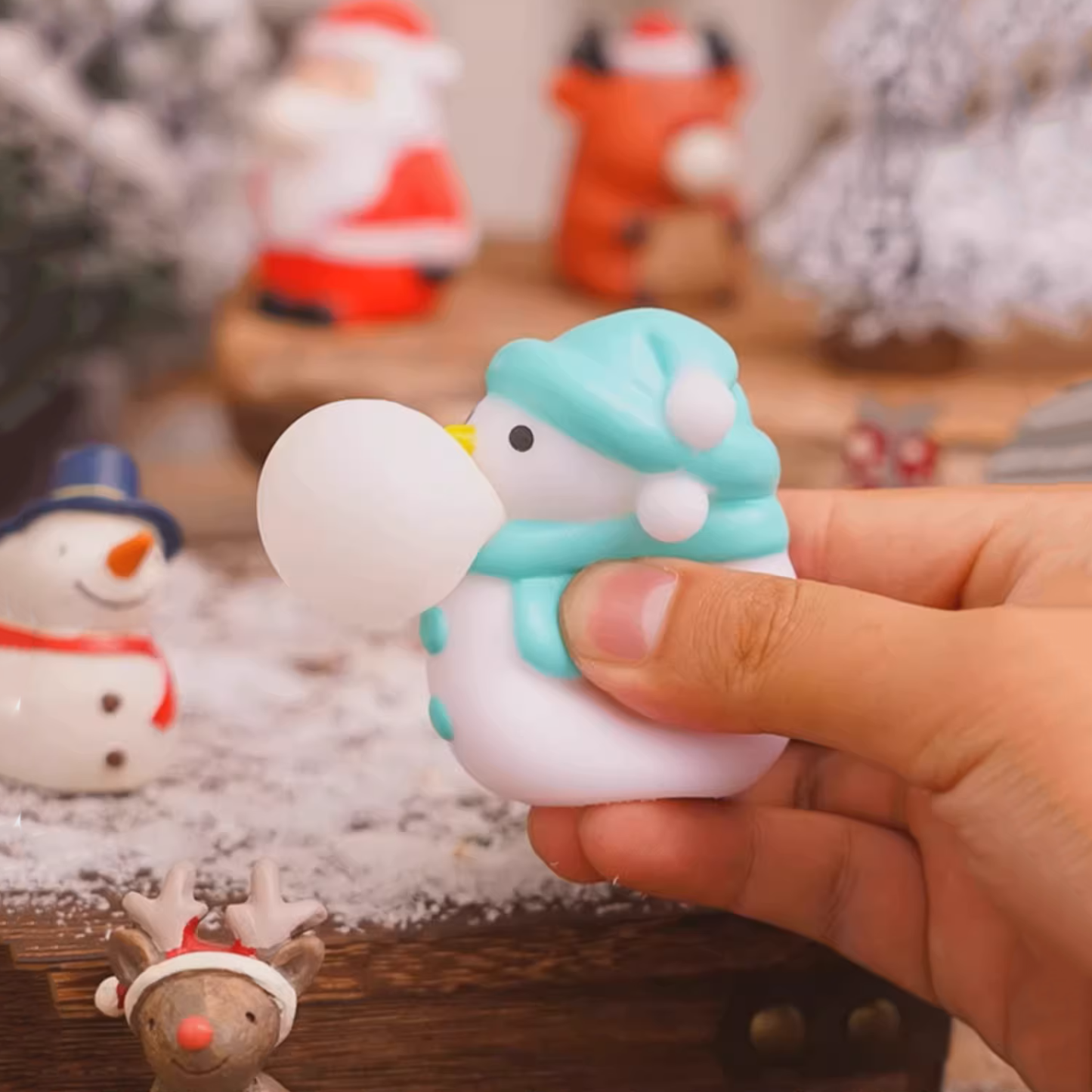 Santa's Bubble Squeezing Fun