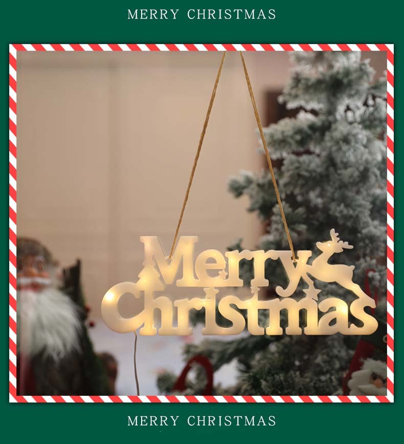 Christmas Alphabet Hanging Light