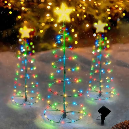 Solar Christmas Tree Garden String Lights 