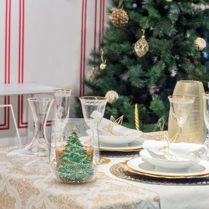 Christmas Tree Double-walled Glass