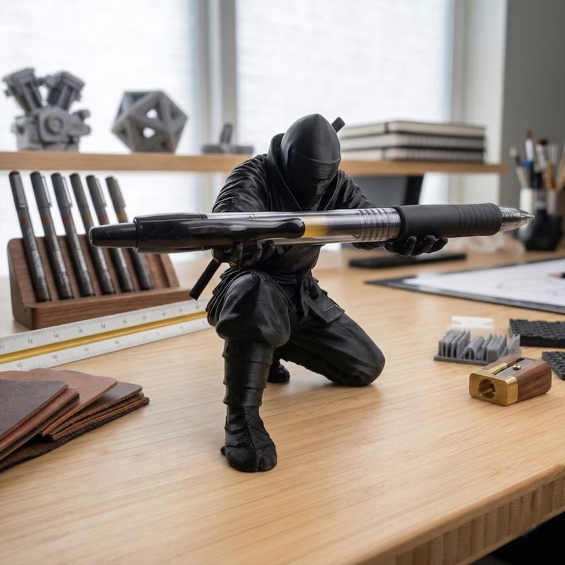 3D printed ninja figurine