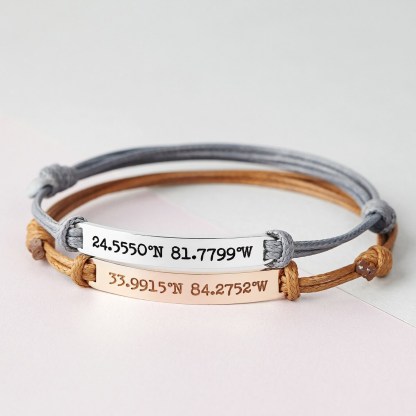 Custom engraved bracelets