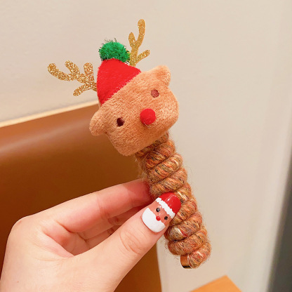 Christmas coil hair tie