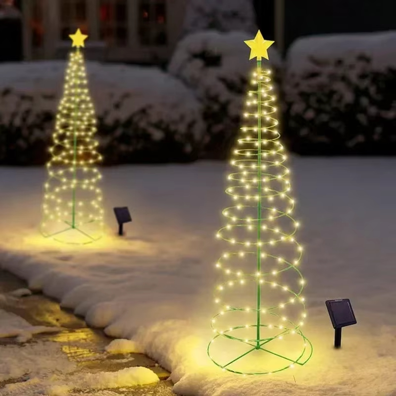 Solar Christmas Tree Garden String Lights 